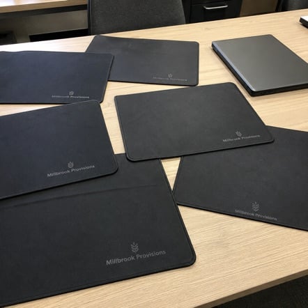 Desk mats with logo printing